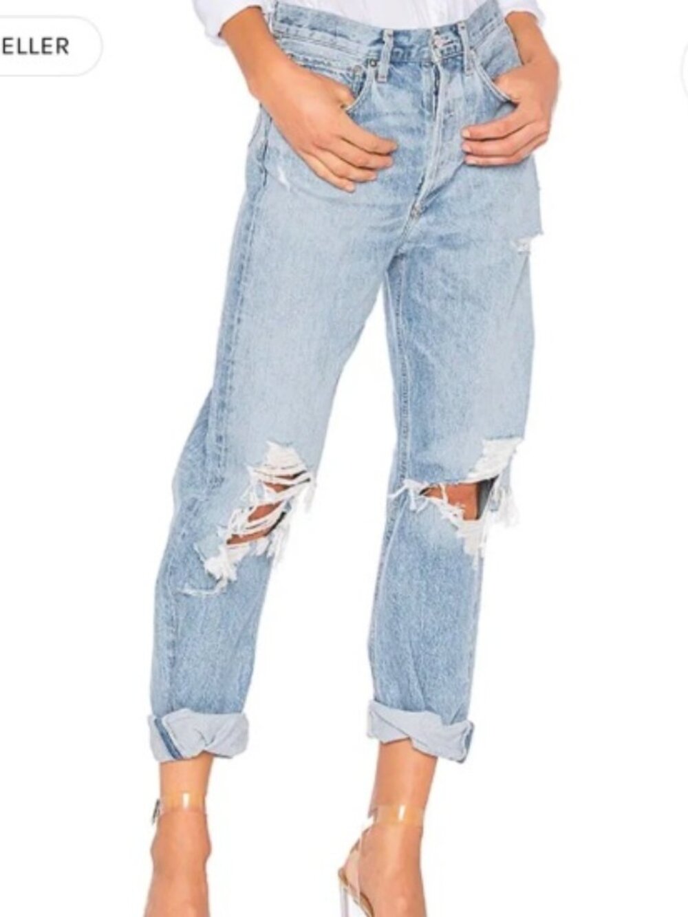AGOLDE 90s Mid Rise Loose Fit Jeans in Fallout